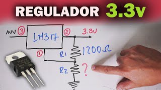 Regulador De 3.3V fijos Con Lm317