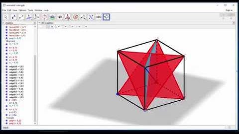3D Cube in Geogebra