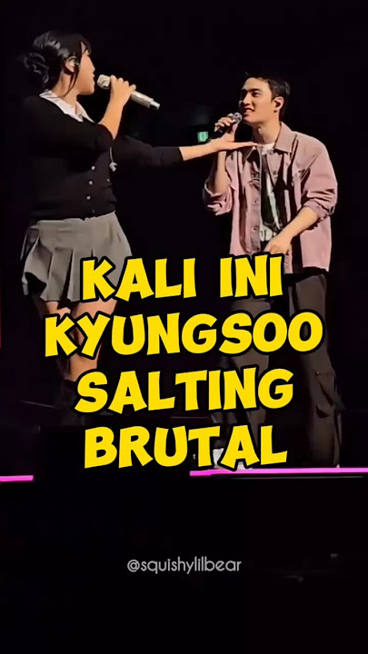 masih tetap sama ternyata🤣malah lebih gemass❤ #kyungsoo #dohkyungsoo #youngji #smallgirl #bloomfinal