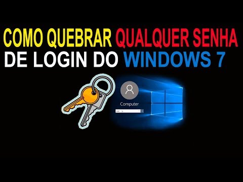 Como quebrar qualquer senha de login do Windows 7