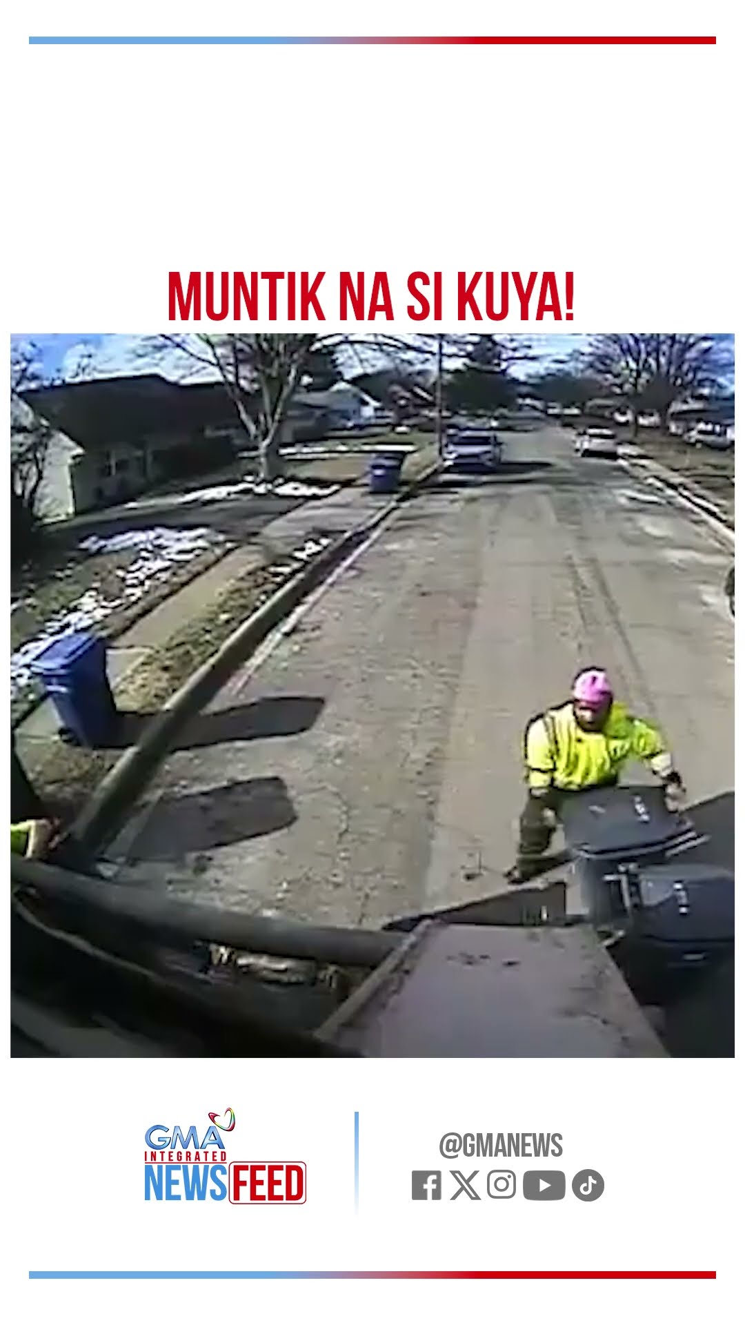 Basurero, muntik tamaan ng mala-bombang pagsabog | GMA Integrated Newsfeed Bytes