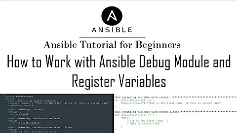 Ansible Tutorial for Beginners | Ansible Debug Module and Register Variables
