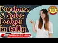 Ledger creation in tally, how to create purchase & sales ledger in tally, ledger in tally