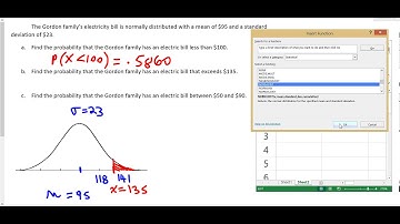 Normal Distribution: Probability of Greater Than A Given Value (Excel)