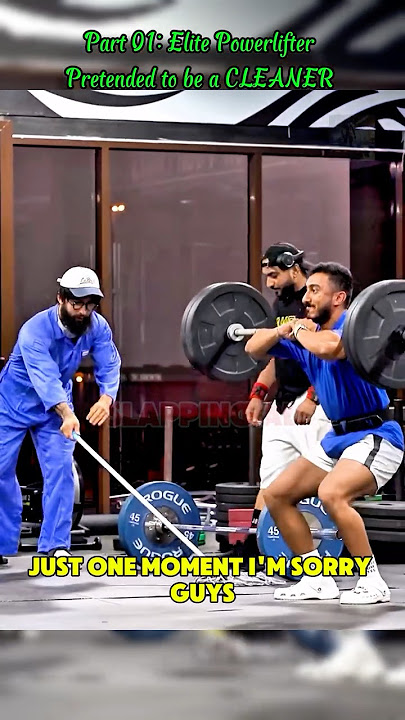 Elite Powerlifter Pretended to be a CLEANER  #gym #trolllife #funny #prank