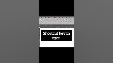 shortcut keys in excel #excel #shortvideo #shortsfeed #shorts