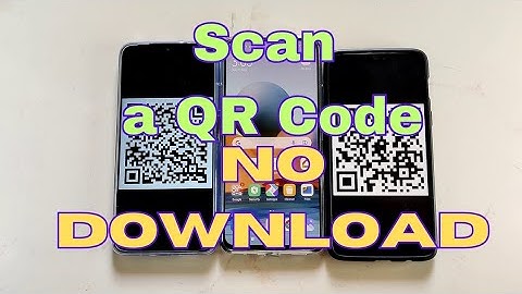 Scan QR code with your Android smartphone without installing any apps