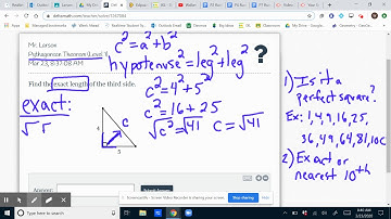 CCR - DeltaMath Pythagorean Theorem (Level 1)