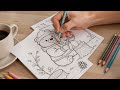 Free Sample – Cozy Animal Jobs Coloring Page