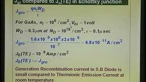 Lecture 18 - Schottky Barrier Diodes
