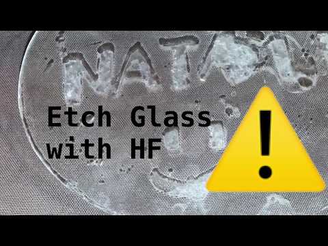 Video: Welk zuur wordt gebruikt bij het etsen van glas?