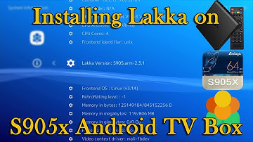 Installing Lakka on S905x Android TV Box