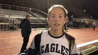 Abby Sinewick talks about Plymouth North’s win over Weymouth