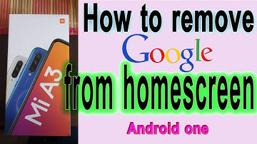 xiaomi mi a3 how to remove google page from home screen