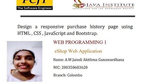 Design a responsive purchase history page using HTML , CSS , JavaScript and Bootstrap