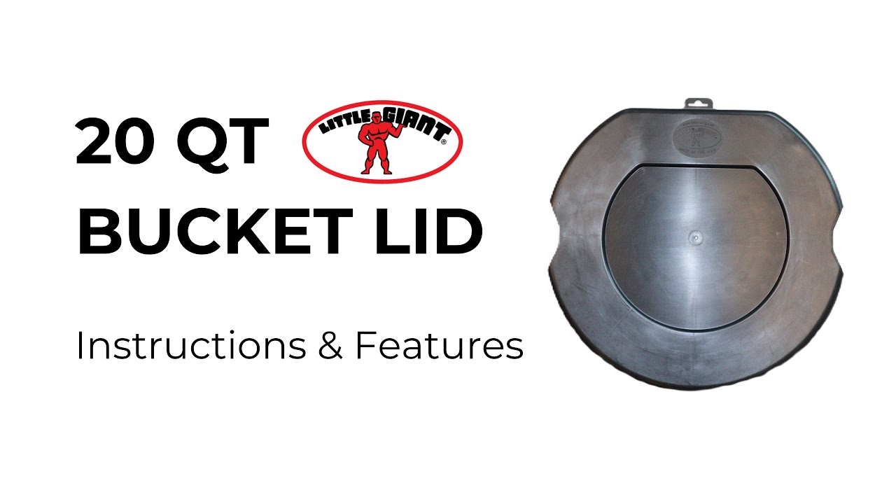 Plastic Lid for 20 Quart Flat Back Bucket | Miller Manufacturing