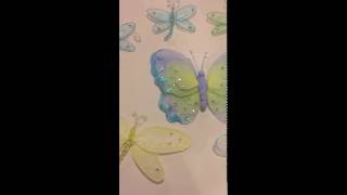 Butterfly & Dragonfly Wall Decorations For Kids Nurseries and Playrooms