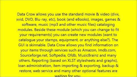 What is Data Crow Software