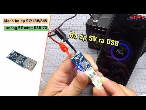 Video Mạch hạ áp 9V/12V/24V xuống 5V cổng USB V2 | Điện tử... - youtube