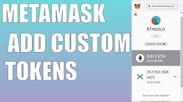 Add a Custom Token to MetaMask Ethereum Chrome Wallet