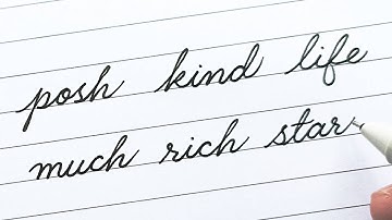 Cursive writing words from A - Z for Beginners I Cursive Handwriting Practice