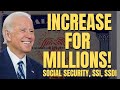 FINALLY!! INCREASED Payments For MILLIONS of Social Security Beneficiaries | SSA SS SSI SSDI VA