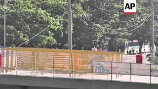 Bomb squad blow up suspicious package outside Maracana stadium