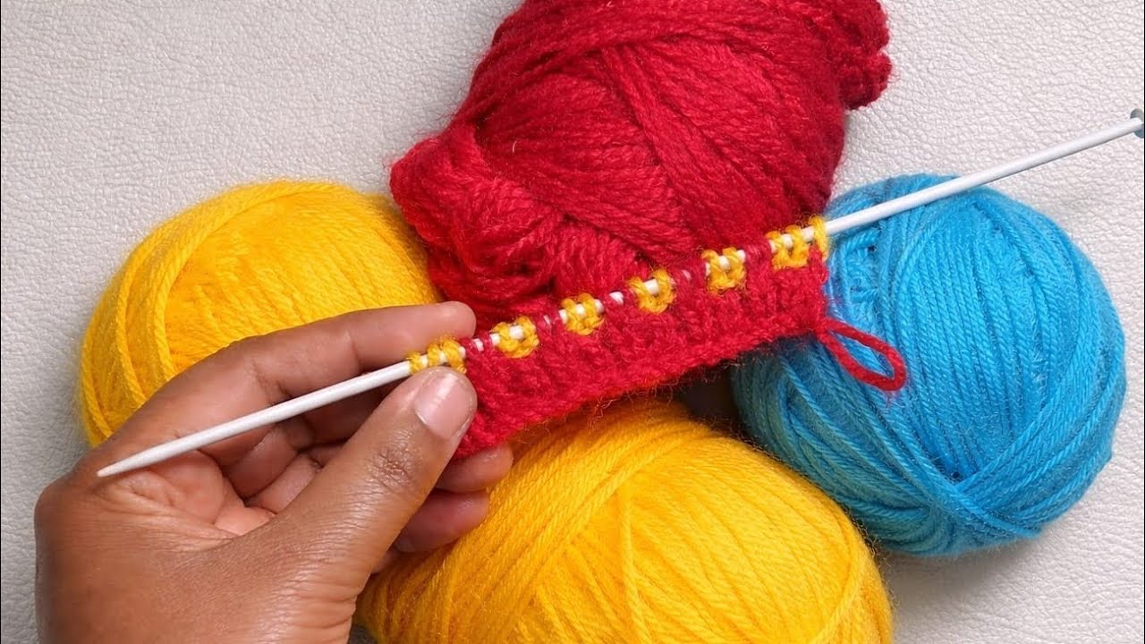 sabse easy aur beautiful sweater design for beginners/दो रंगों का सरल और सुंदर स्वेटर डिजाइन 
