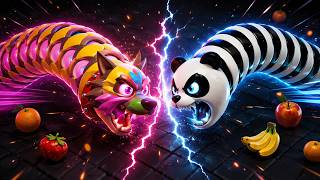 Worms Zone.io 🐍 BIG SNAKE vs GIANT WORMS! 🔥 Epic Gameplay screenshot 3