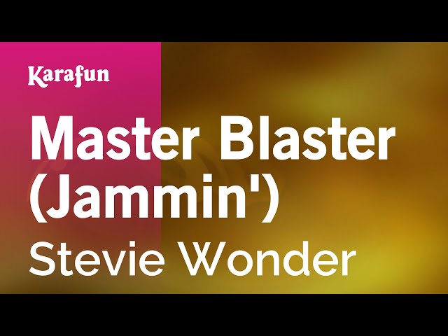 Master Blaster (Jammin') - Stevie Wonder | Karaoke Version | KaraFun class=