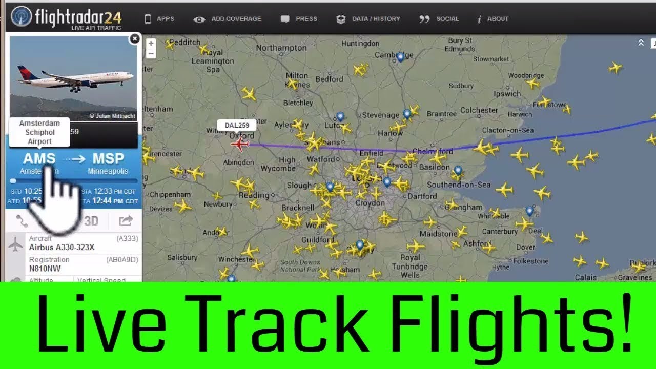 Flightline Waypoints Map. Live tracking. Airlines tracking