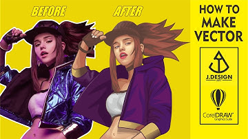 HOW TO DRAWING VECTOR ART KDA AKALI  CHARACTER (LEAGUE OF LEGENDS) COSPLAY WITH COREL DRAW