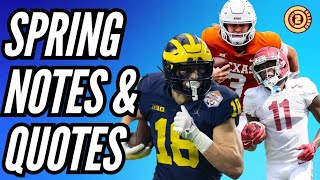 Spring Football Notes & Quotes | Michigan QB Battle | FSU Scrimmage | G5 Roundup