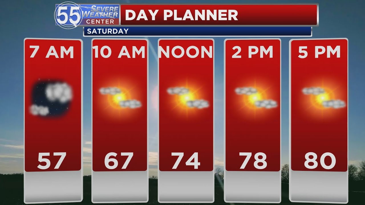 Warm Saturday, rain returns for the weekend - YouTube