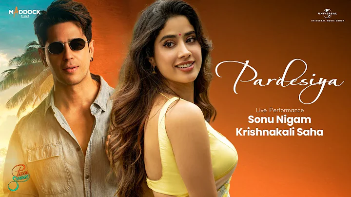 Pardesiya (Live Performance) Sonu Nigam, Krishnakali | Sidharth M, Janhvi K | Param Sundari