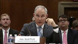 Senator Murkowski Questions EPA Adminstrator Pruitt on Fish Grinding