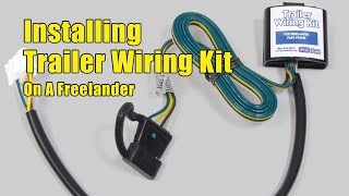 Installing Trailer Wiring Kit on a Freelander