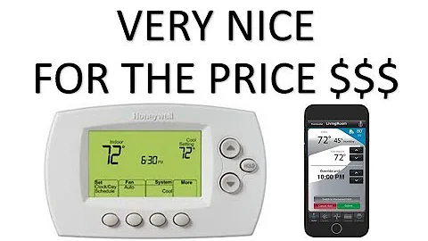 How To Install The Honeywell Smart Thermostat Home Wi Fi Programmable Series RTH6500WF or RTH6580WF