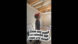 How to update a bedroom! #invisionshomeimprovement #diy #insta #carpenter #lights #carpet #ceilings