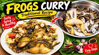Naga style cooking frog's curry//Frog's recipe 