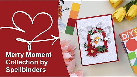 🎄 Elegant Christmas Card Tutorial ✨ | Spellbinders Merry Moment Collection