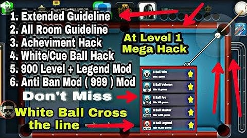 8 Ball Pool 3.13.5 All Acheviment Mod + Extended Guideline + All Room Guideline Mod Apk 100% AntiBan