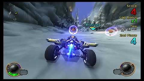Glacier Alley w/ Rayn (Exhibition, Turbo Dash) - Jak X: Combat Racing PS4