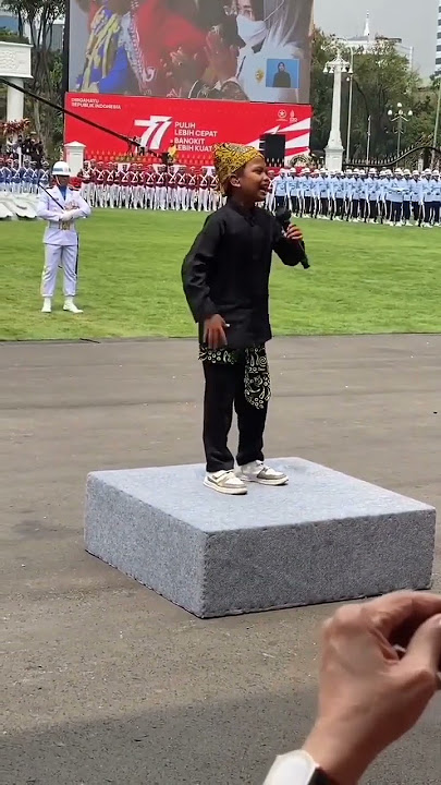 farel prayoga nyanyi di istana negara Hut Ri ke 77
