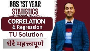 Correlation and Regression in Nepali || TU Solution || BBS 1st year Business Statistics -Gurubaa