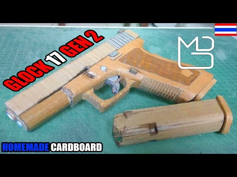 Homemade Cardboard Pistol - Glock 17 Gen 2 - YouTube