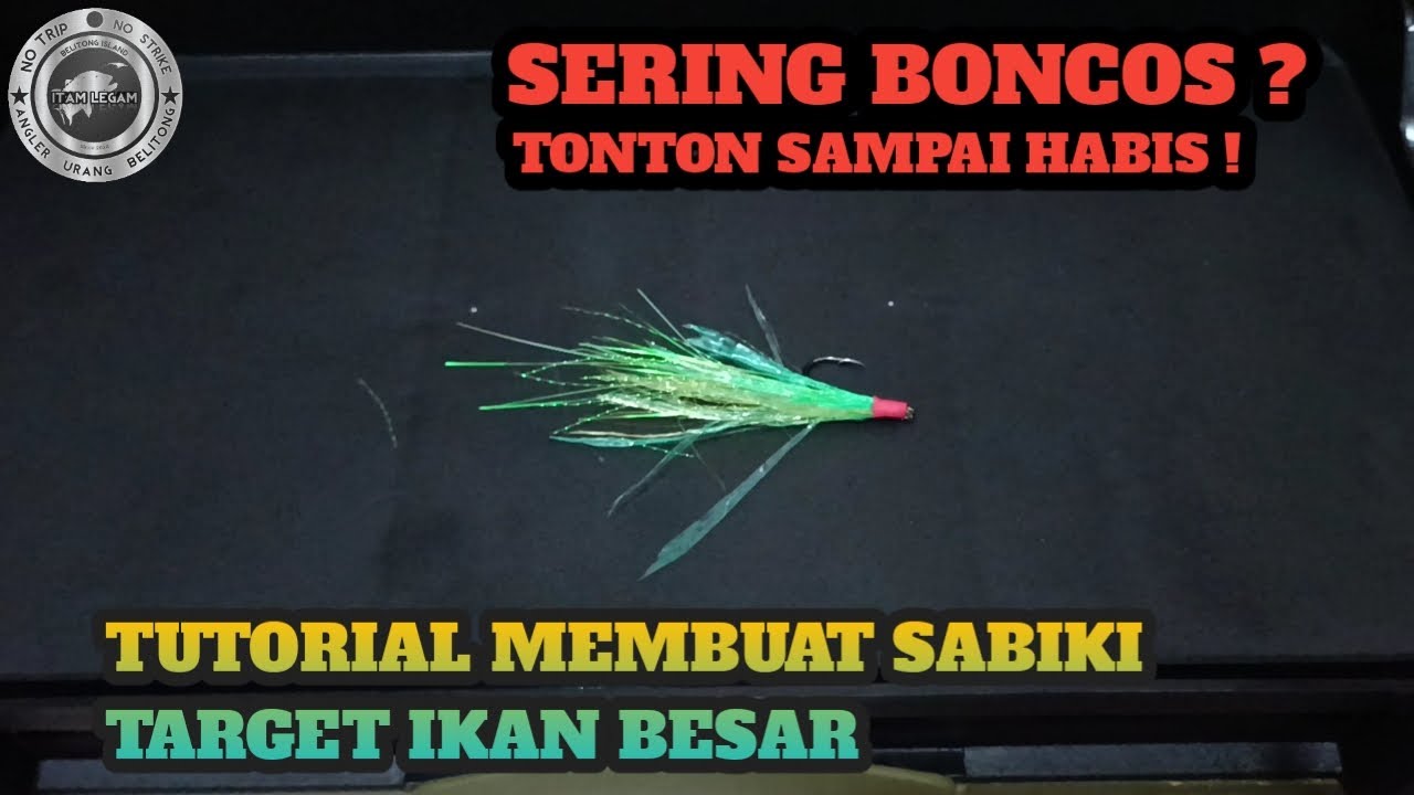 CARA MEMBUAT SABIKI TALI RAFIA TARGET IKAN BESAR - SABIKI JIGGING #sabiki #jigging #lightjigging