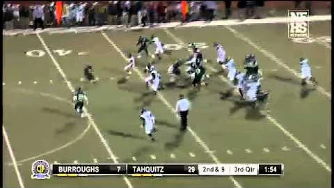 Burroughs RB Tyrone Jones scores on a 70 yard TD run