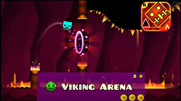 Geometry Dash Meltdown | Viking Arena | 100% Level Complete with All Coins!