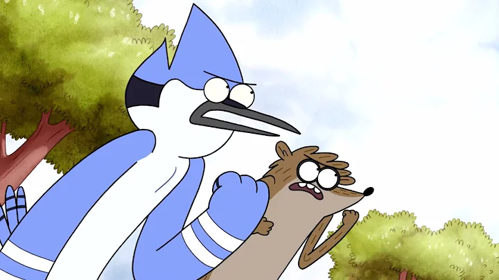 Regular Show ~ Mordecai And Rigby VS. Silver Dude